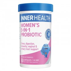 【双11秒杀特价】Inner Health Womens 5-IN-1 Probiotic 60s 澳洲茵澳斯女性专用5合1益生菌60粒 肠胃健康 内调养巢 免疫提升 保质期2026.9 【双11秒杀特价】Inner Health Womens 5-IN-1 Probiotic 60s 澳洲茵澳斯女性专用5合1益生菌60粒 肠胃健康 内调养巢 免疫提升 保质期2026.9